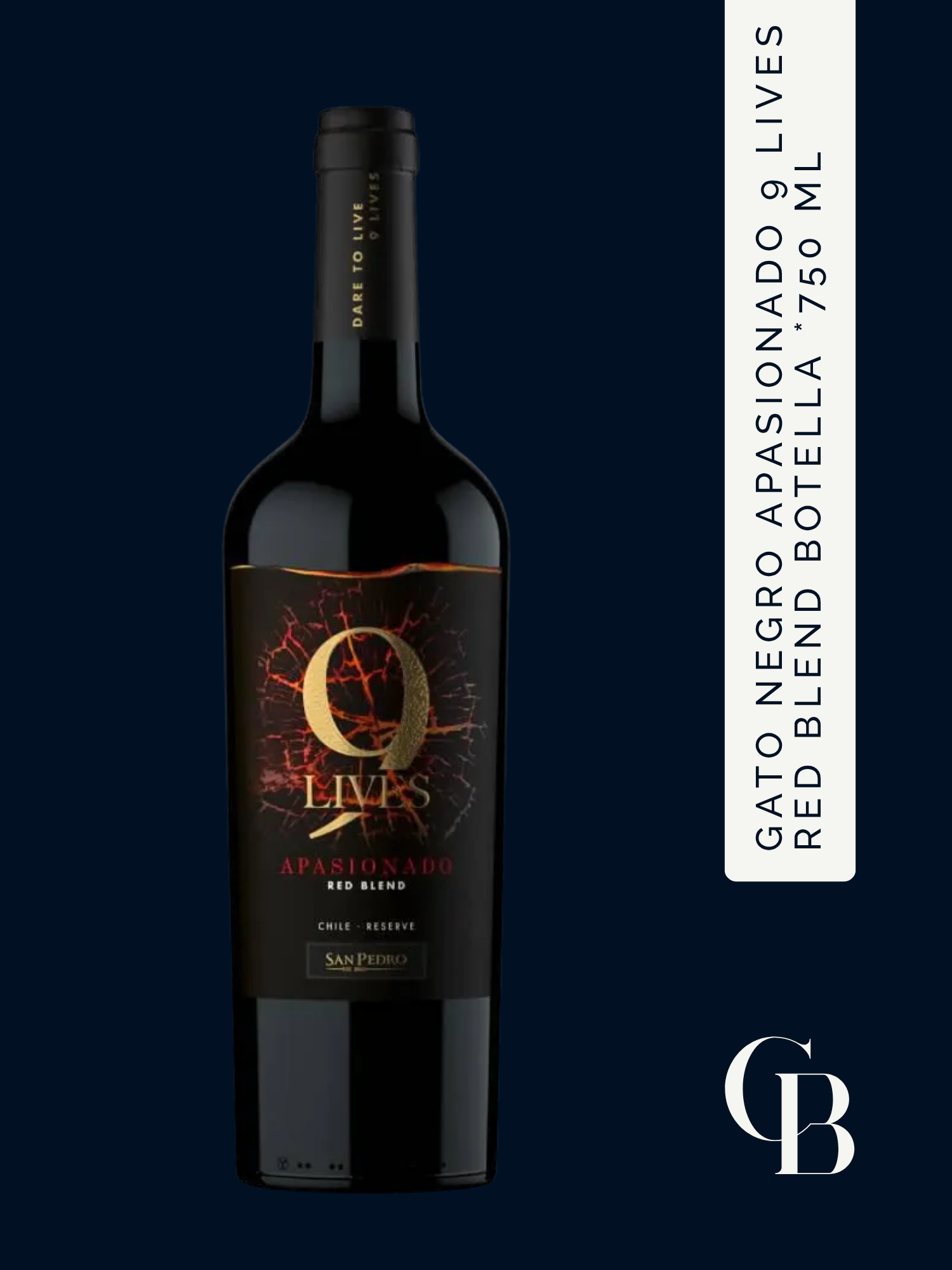 Gato Negro Apasionado 9 Lives Red Blend Botella 750 Ml