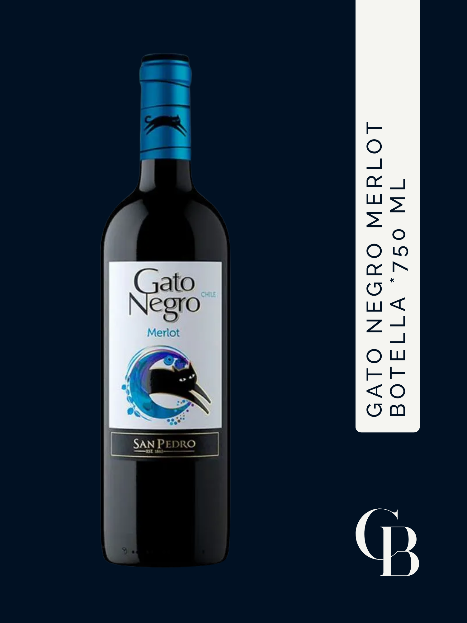 Gato Negro Merlot Botella 750 Ml