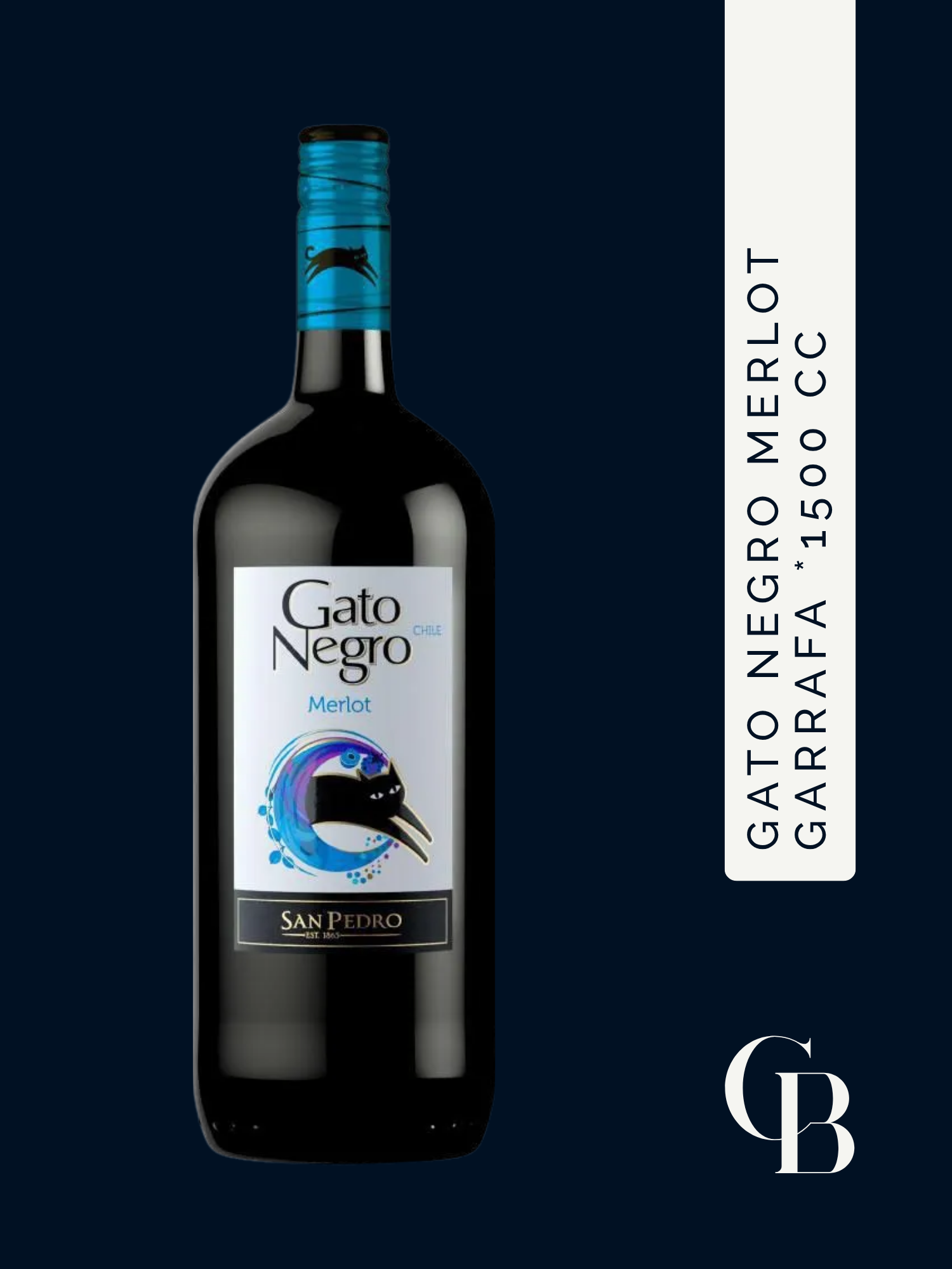 Gato Negro Merlot Garrafa 1500 Cc
