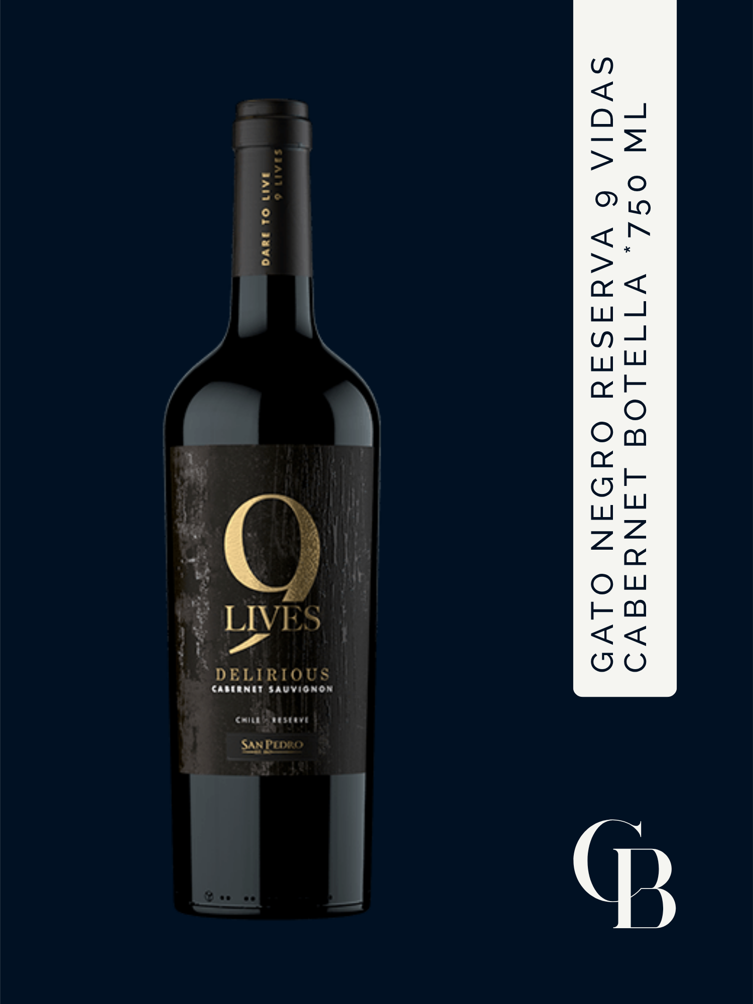 Gato Negro Reserva 9 Vidas Cabernet Botella 750 Ml