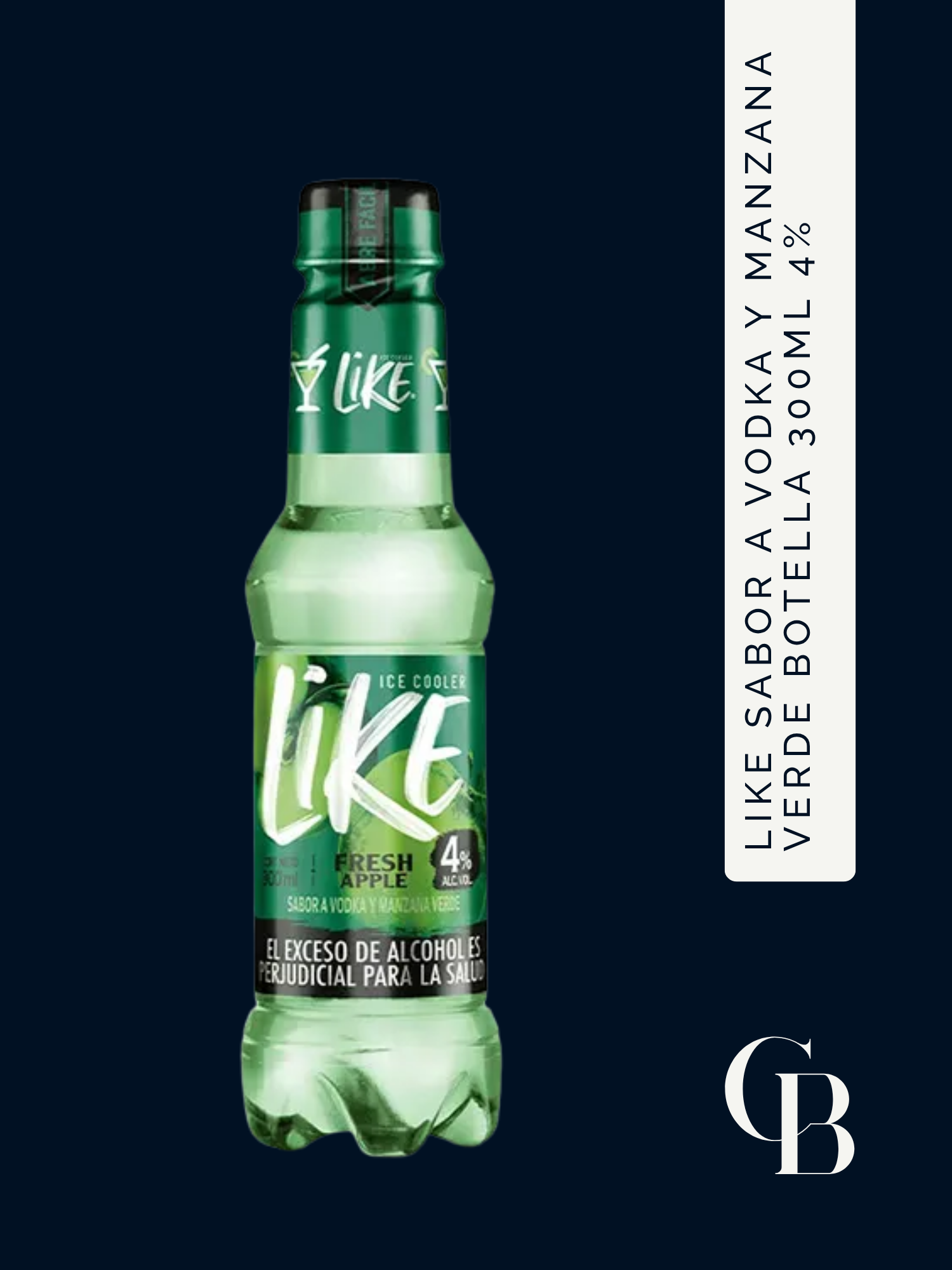 Like Sabor A Vodka Y Manzana Verde Botella 300Ml 4%