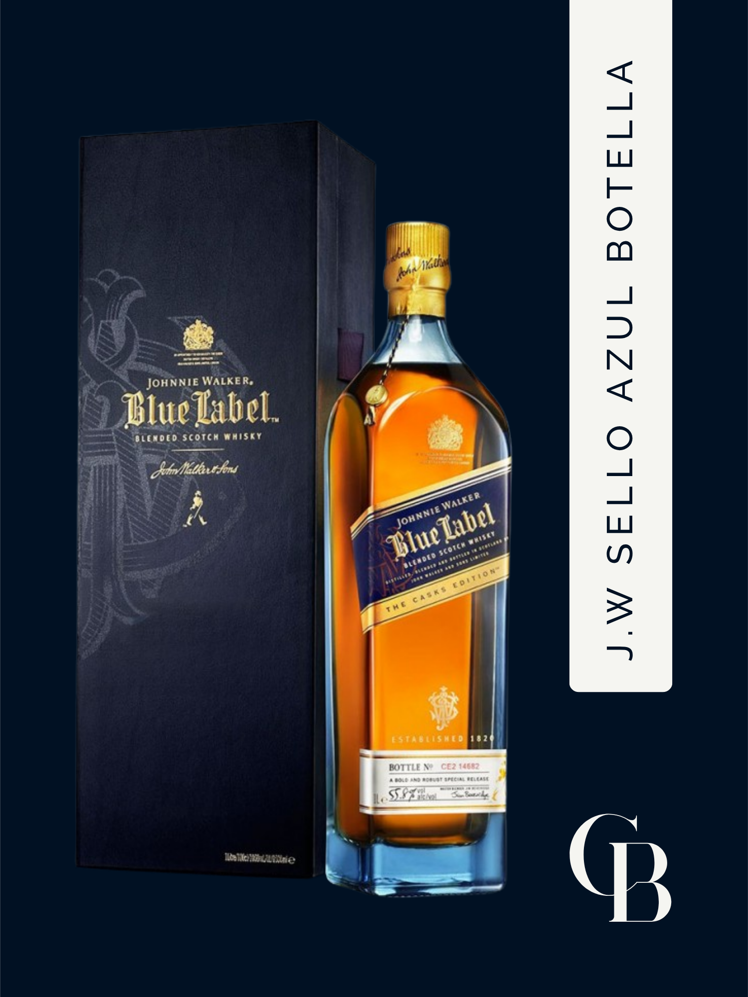 J.W Sello Azul Botella