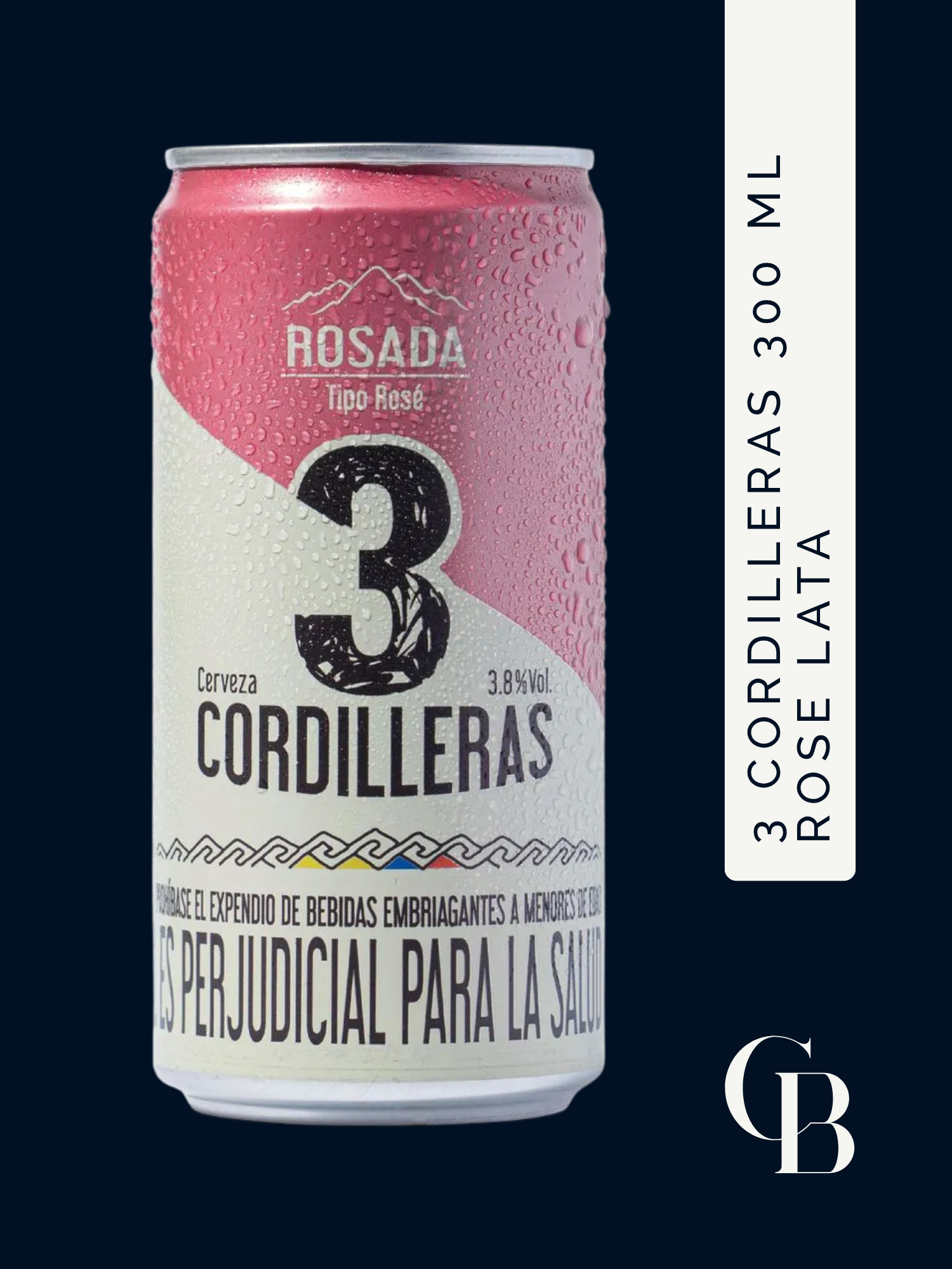 3 Cordilleras 300 Ml Rose Lata
