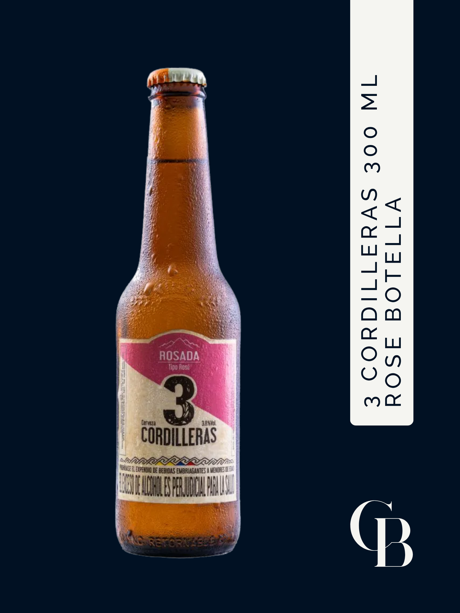 3 Cordilleras 300 Ml Rose Botella