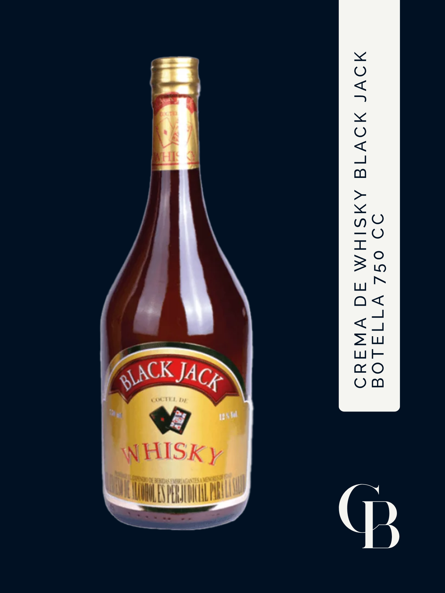 Crema De Whisky Black Jack Botella 750 Cc