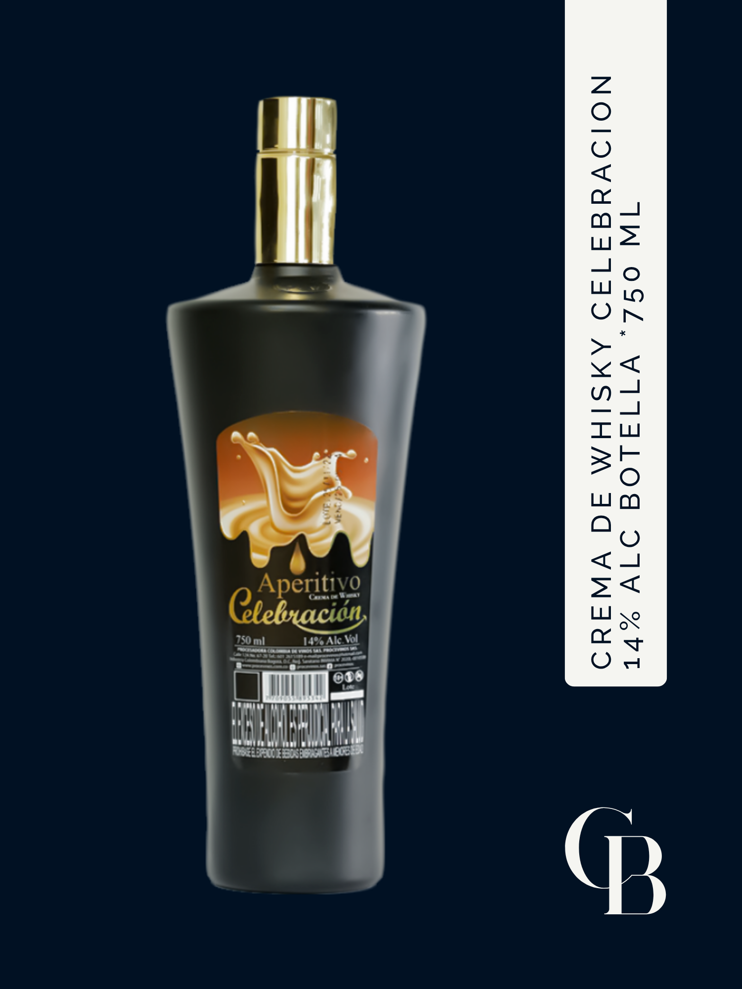 Crema De Whisky Celebracion 14% Alc Botella 750 Ml